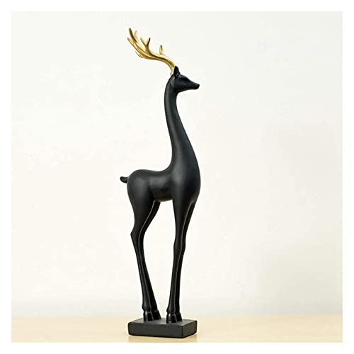 RLKHXBS Tabletop Gifting Mode Deer Statue Dekoration Elegantes Elchmodell abstraktes Harzhandwerk vorhanden von Generic
