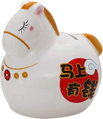 RLKHXBS Tabletop Statue Geldsparsparkasten -Schweinebank Dekoration Garten Feng Shui Figuren Sammlerstück Vermögen Lucky Desktop von Generic