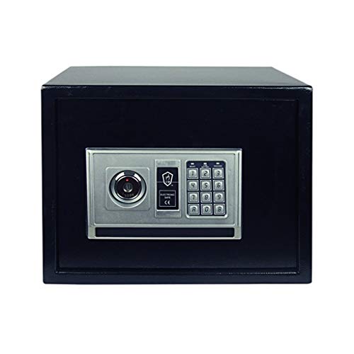 RLKHXBS s Steel Small Home Office Digital Electronic with Key 17L Small Value with Digital Keypad for Extra Security Home Improvement (Color : Green Size : 3526.525 cm) (Black 35 * 26.5 * 25 c von Generic