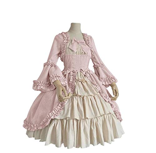 Renaissance Kleid Damen Weitschwingender Mittelalter Kleid, Prinzessin Dress Viktorianisches Partykleid Festlich Kleider Herbst Freizeitkleider Vampir Abendkleid Bequem Cocktailkleid von Generic