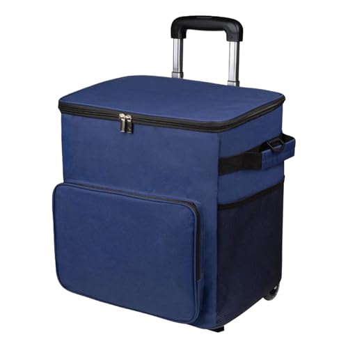 Rollkühler - Eisbox mit weicher Seite | Rollenkühler | weich isolierter Rollenkühler mit Rädern | Leckwagen mit Griff 35L Isolierte Tasche für von Generic