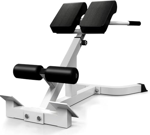 Rückenstreckbank Roman Chair, verstellbare Hyperextensionsbank, Rücken-Übungsbank, Bauch-Trainingsgerät für Ganzkörper-Krafttraining, Belastung 200 kg/440 lbs von Generic
