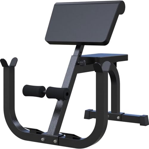 Rückenstreckbank Roman Chair Sit-Up-Gymnastikbank, Hyperextensionsbank, Hantelbank, Rückenverlängerungs-Trainingsgerät für Heim-Fitness-Fitness, Belastung 330 Pfund von Generic