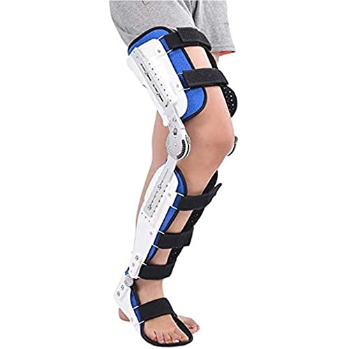 SGNJDKA Scharniert ROM Kniefußstütze Klammer, einstellbare Post-Op-Knie-Unterstützungs-Orthose-Immobilisator-Beschützer, Vollbein Stabilisator Knieortheseschien von Generic