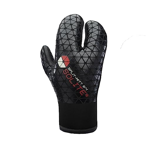 SOLITE 6:4 Split-Mitt Neoprenanzug Handschuh 2023 Thermo Anti-Rutsch Tauchhandschuhe zum Schwimmen Schnorcheln Surfen Handschuh Set (XL) von Generic