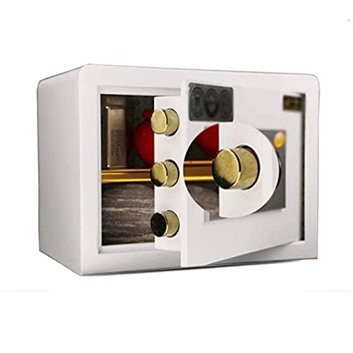 Safe Box, All-Steel Double-Layer Mechanical Code Lock with Key Safe Can Be Placed In The Closet for Office Storage of Important Documents Strongbox Safety Box (Color : White) von Generic