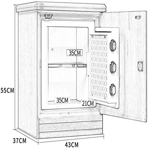 Safe Box,Household Password Wooden Shell Hidden Form Office Security Safes 55CM All Steel Inner Cabinet Can Be Fixed Into The Wall Mechanical Safe Deposit Box Safety Box Safe Box,Household Password Wooden Shell Hidden Form Office Security Safes 55CM All Steel Inner Cabinet Can Be Fixed Into The Wall Mechanical Safe Deposit Box Safety Box von Generic