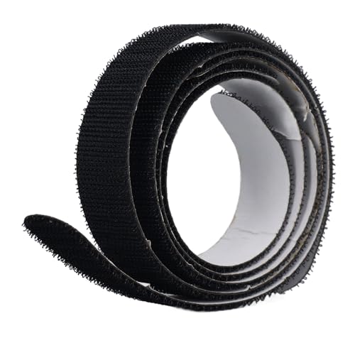 Schlägerkopfband, Multifunktionales Selbstklebendes Nylon-Tennisschlägerkopf-Schutzband, 3 Stück für Tennisschläger (Black) von Generic
