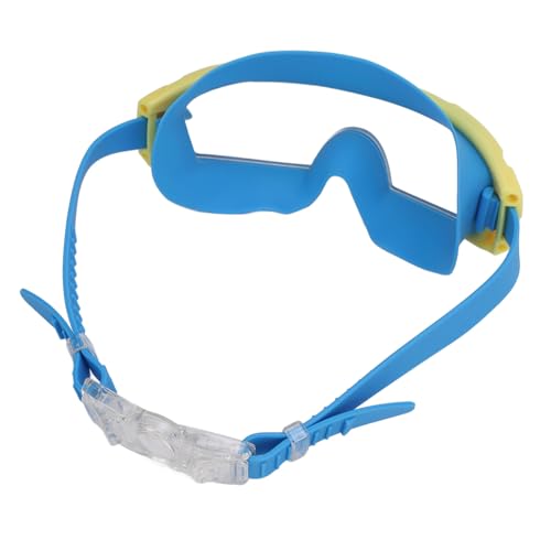 Schwimmbrille, Anti-Beschlag-Schwimmbrille für Erwachsene, Transparente Linse mit Integrierten Ohrstöpseln für den Pool (Blau Gelb) von Generic