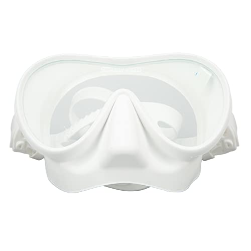 Schwimmbrille, Zusammenklappbare, Beschlagfreie Schnorchel-Tauchmaske aus Gehärtetem Glas Zum Schwimmen (White) von Generic