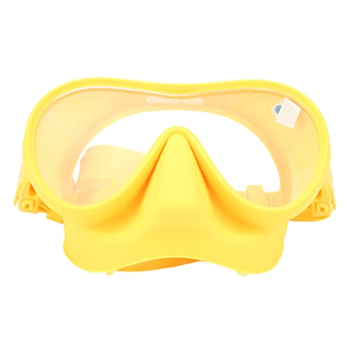 Schwimmbrille, Zusammenklappbare, Beschlagfreie Schnorchel-Tauchmaske aus Gehärtetem Glas Zum Schwimmen (Yellow) von Generic