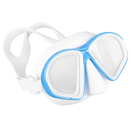 Schwimmbrille für , Stark Abdichtendes Silikon und Gehärtetes Glas, Verstellbare Taucherbrille mit Diffusem Augendruck Zum Surfen (Blue) von Generic