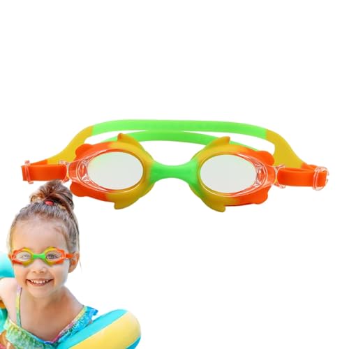 Schwimmbrillen Kinder,Kinderschwimmbrillen,High-Definition-Poolbrille Schwimmbrille | Cartoon verstellbare Schwimmbrille, Silikon-Schwimmbrille für Jungen, Kinder, Teenager von Generic