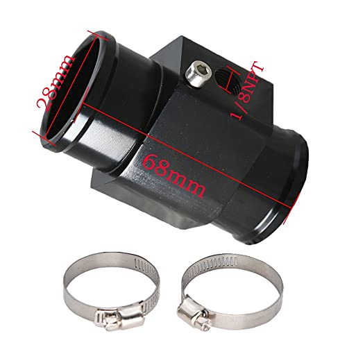 Sensor AD 1 Stück Wassertemperatur-Verbindungsrohrsensor Messgerät Kühlerschlauchadapter Größe 28 mm / 30 mm / 32 mm / 34 mm / 36 mm / 38 mm / 40 mm von Generic