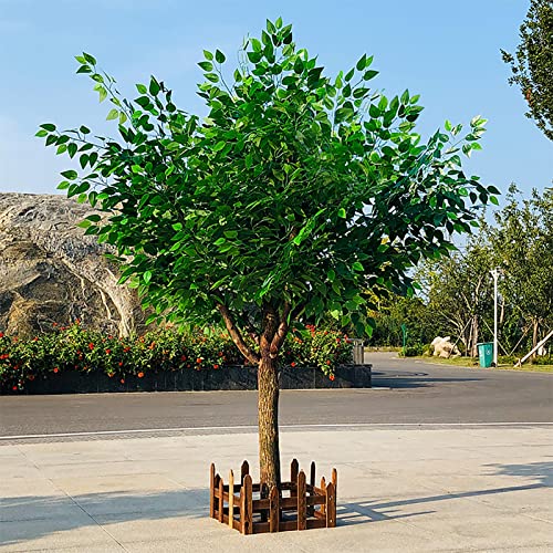 Simulation Green Plants Artificial Banyan Tree Indoor Outdoor False Banyan Tree for Home Office Wedding Party Decoration Green-1.5x1m von Generic