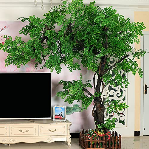 Simulation Plants Artificial Green Banyan Trees Interior Decoration Tree Hotel Shopping Mall Floor Living Room Green Plant Landscaping 2x1.8m/6.6x5.9ft von Generic