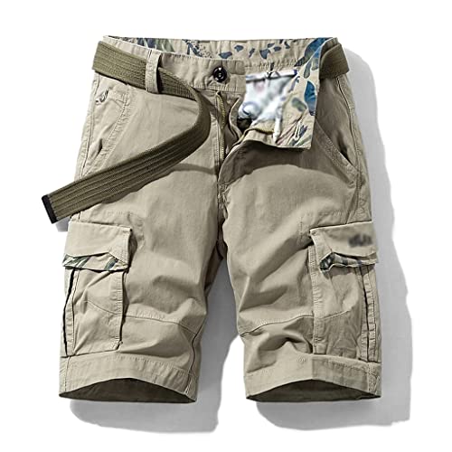 Sommer männer Baumwolle Cargo-Shorts Outdoor Gerade Casual Shorts Multi-Tasche Kurze Hosen Männlich von Generic