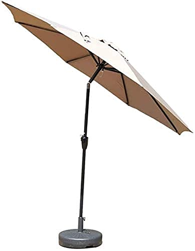 Sonnenschirm-Sonnenschirm für den Garten, 2,7 m, für den Außenbereich, Terrasse, Gartentisch, Regenschirm mit Neigungsverstellung, perfekt für kommerzielle Strandveranstaltungen, Märkte, Camping, von Generic