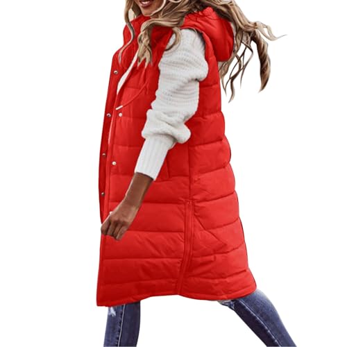 Steppweste Damen Lang Outdoor Steppweste, Leicht Mit Reißverschluss Weste, Warme Ärmellose Longweste, Kurz Ohne Ärmel Übergangsjacke Lange Herbst Winterjacke Daunenweste Elegant Jacke Strickweste Steppweste Damen Lang Outdoor Steppweste, Leicht Mit Reißverschluss Weste, Warme Ärmellose Longweste, Kurz Ohne Ärmel Übergangsjacke Lange Herbst Winterjacke Daunenweste Elegant Jacke Strickweste von Generic