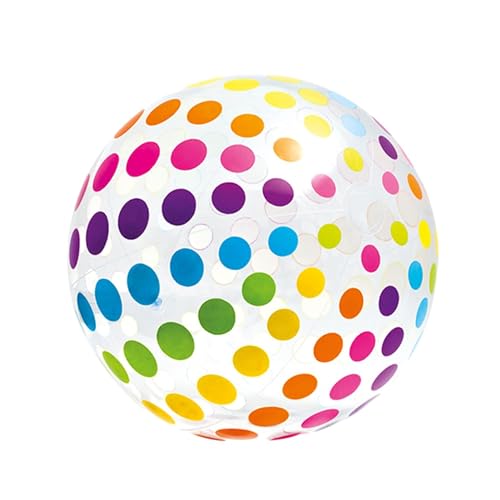 Strandball-Spielzeug, individueller Strandball, aufblasbarer Strandball, interaktive Poolspiele, 50 cm, PVC, bunter aufblasbarer Ball für Schwimmbad, Strandspielzeug, Partys und Wasserspiele von Generic