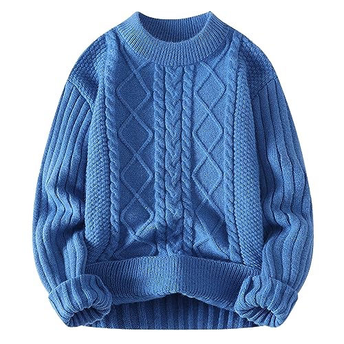 Strickpullover Pullover Rundhals Herren, Langarm Slim Fit Herbst Mode Stretch Warm Strickpullover Winterpullover Fleecepullover Herren Perfekt für Wanderungen und Outdoor-Abenteuer Strickpullover Pullover Rundhals Herren, Langarm Slim Fit Herbst Mode Stretch Warm Strickpullover Winterpullover Fleecepullover Herren Perfekt für Wanderungen und Outdoor-Abenteuer von Generic