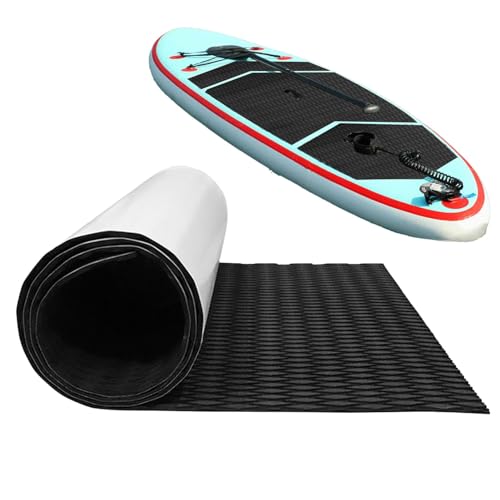 Surfbrett Anti-Rutsch-Matte Marine – Bodendeck Bodenstufen Pool | Selbstklebender Bootsboden | Marine-Teppich Zuschneidbar | Eva-Schaum-Bootsdeckmatte Selbstklebend | rutschfeste, Zuschneidbare Folie von Generic