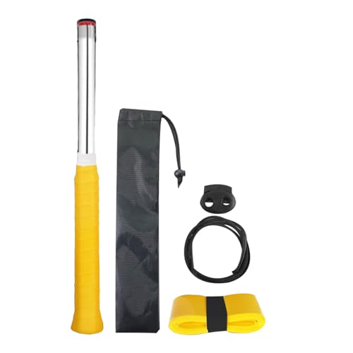 Swing Trainer Badmintonschläger Trainingsausrüstung mit Rückprallschläger Edelstahl Schwungrad mit magnetischem Widerstand Erwachsene Anfänger von Generic