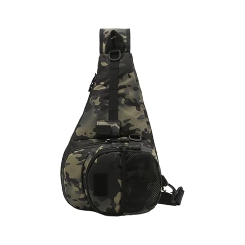 Tasche für Angelausrüstung, wasserdichte Tasche zur Aufbewahrung von Angelgeräten, mit mehreren Fächern, langlebiger Organizer für Angelausrüstung, Köder und Zubehör, ID, Camouflage, Consulte la von Generic