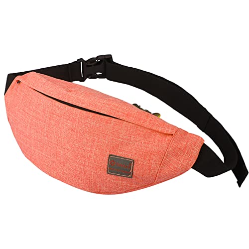 Taschen - Klassiker Nähen mit Reißverschluss, verstellbare Taille, Sport-Gürteltasche, Umhängetasche Fahrradsattel Taschen Hinten (Orange, One Size) von Generic