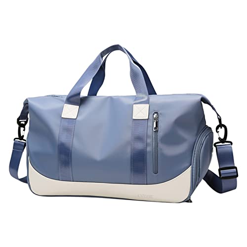 Taschen für Frauen Handgepäck Reisetasche Sporttasche Sporttasche Reisetasche für Frauen Rucksack Taschen Set (Blue, One Size) von Generic