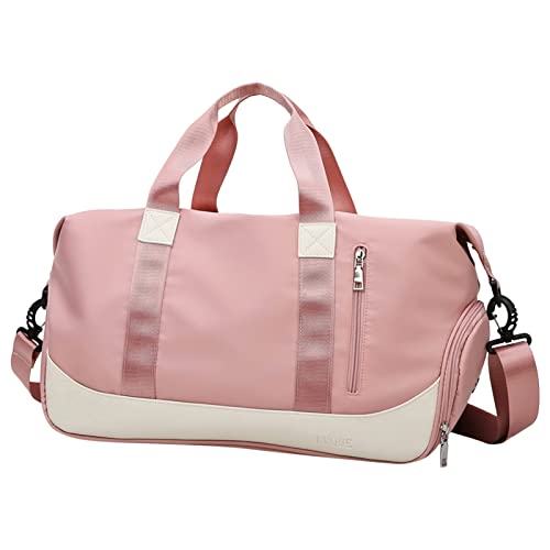 Taschen für Frauen Handgepäck Reisetasche Sporttasche Sporttasche Reisetasche für Frauen Rucksack Taschen Set (Pink, One Size) von Generic