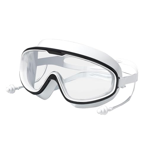Taucherbrille Erwachsene , 180° Weitwinkel Taucherbrille, Gehärtetem Glas Tauchmaske Erwachsene, Auslaufsichere Schwimmbrille mit Nasenschutz für Schwimmen, Tauchen & Schnorcheln (A) von Generic