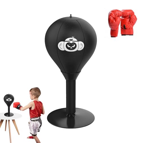 Tisch‑Boxball – Büro Boxsack, Desktop Punchingball | Stressball Saugnapf Mini Boxbirne zur Frustbewältigung, Büro Stressabbau Spielzeug, Schreibtisch Training Gadget gegen Ärger, 40 x 17,7cm Tisch‑Boxball – Büro Boxsack, Desktop Punchingball | Stressball Saugnapf Mini Boxbirne zur Frustbewältigung, Büro Stressabbau Spielzeug, Schreibtisch Training Gadget gegen Ärger, 40 x 17,7cm von Generic