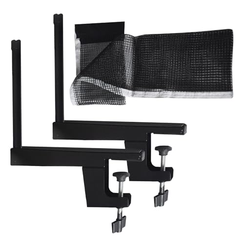 Tischtennisnetz, Pong -Nettoersatz,Schraubenklemme Post Kit - Hochelastizitätsnetzclip für Spiele, Ersatz für professionelles Training von Generic