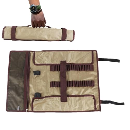 Tragbare Werkzeugtasche, kleine Werkzeugtasche | Windseil-Einkaufstasche, Camping-Nageltasche | Leichte Zeltpfahl-Rolltasche, Zeltzubehör-Organizer für Outdoor-Reisen, Camping-Zeltpflöcke von Generic