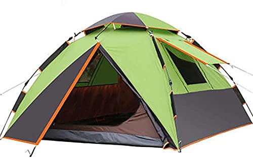 Tragbares Camping-Zelt Automatisches Pop-Up-Dome-Zelt Für Camping, Wasserdichtes 3-4-Personen-Sofortzelt Leicht Einzurichten, Zum Rucksack, Camping, Wandern/B/a von Generic
