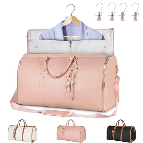 Generic Travluxe Faltbare Reisetasche, Travelher Foldable Clothing Bag, 2024 New Garment Duffle Bags for Travel (Rosa) von Generic