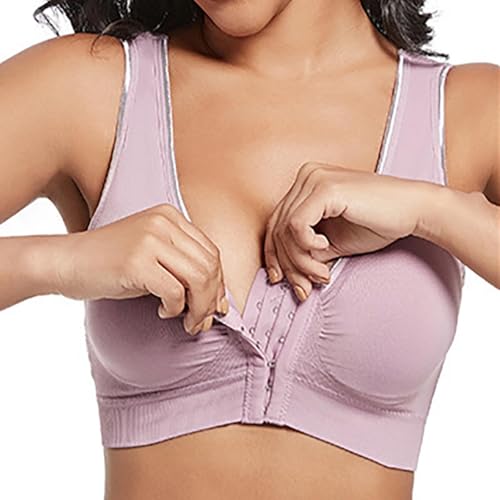 U-Rücken Bralette Damen Große Brüste Sport BH Damen Starker Halt Gepolstert Bra mit Vorderverschluss Bügelloser BHS mit Mesh Design und Breitem Unterbrustband Minimizer Unterstützung Unterwäsche von Generic