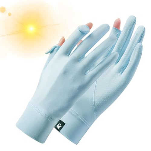 UV-Sonnenschutz-Handschuhe, Sonnenschutz-Handschuhe, sonnenfeste Outdoor-Handschuhe, Vollfinger-Touchscreen-Handschuhe, maschinenwaschbar, Fahrradhandschuhe zum Wandern im Freien von Generic