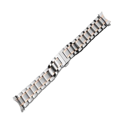 Uhr Band 12 14 15 16 17 18 19 20 21mm 22mm 23,0 mm 24mm Edelstahl Uhrengurt gebogen von Generic