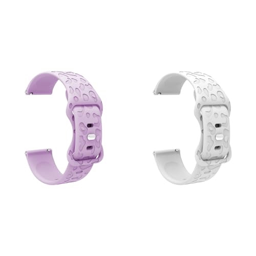 Uhrenarmband für 18mm 20mm 22mm Ersatzarmbänder kompatibel mit Huawei Watch GT4 Silikonband, Schweiß Wasserdicht Ersatz Uhrenarmbänder Weiche Silikon Sport Armbänder (18MM,2J) von Generic
