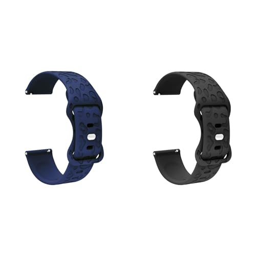 Uhrenarmband für 18mm 20mm 22mm Ersatzarmbänder kompatibel mit Huawei Watch GT4 Silikonband, Schweiß Wasserdicht Ersatz Uhrenarmbänder Weiche Silikon Sport Armbänder (20MM,2I) von Generic
