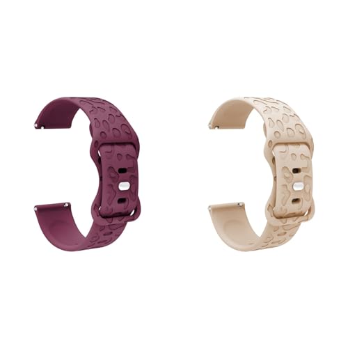 Uhrenarmband für 18mm 20mm 22mm Ersatzarmbänder kompatibel mit Huawei Watch GT4 Silikonband, Schweiß Wasserdicht Ersatz Uhrenarmbänder Weiche Silikon Sport Armbänder (22MM,2G) von Generic