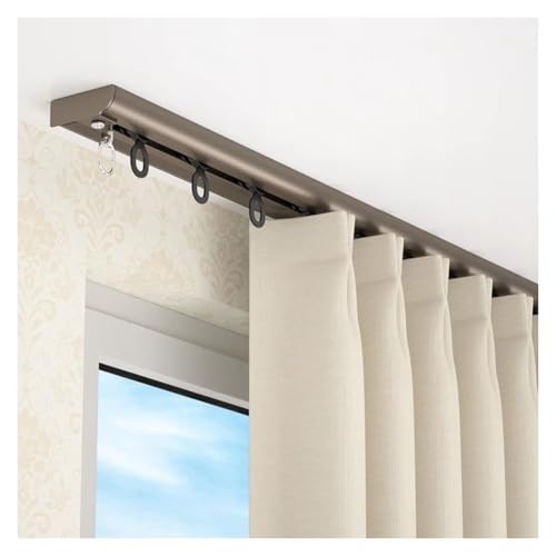 WBDWWTD Extra Long Room Divider Curtains with Heavy Duty Aluminum Sliding Curtain Track Sets, Silent and - Perfect for Living Room and Other Spaces von Generic