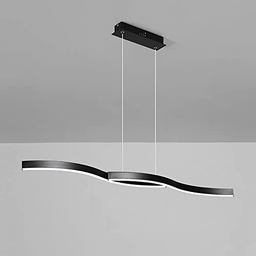 WQHPLMD Black Linear Pendant Lighting for Dining Room Table 39 in Long Chandelier with Remote Control 26W LED Ceiling Hanging Lamp Minimalist Chandelier for Kitchen Living Room Office WQHPLMD Black Linear Pendant Lighting for Dining Room Table 39 in Long Chandelier with Remote Control 26W LED Ceiling Hanging Lamp Minimalist Chandelier for Kitchen Living Room Office von Generic
