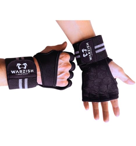 Warzish amzFitness Profit Powerlifting Gloves – Premium Wrist Support, Non-Slip Grip, Ideal for Deadlifts, Squats, and Bench Press (XL) von Generic