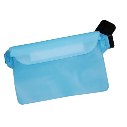 Wasserdichter Beutel, wasserdichte Hüfttasche, Dreilagig Versiegelt, Zum Schwimmen (hellblau) von Generic