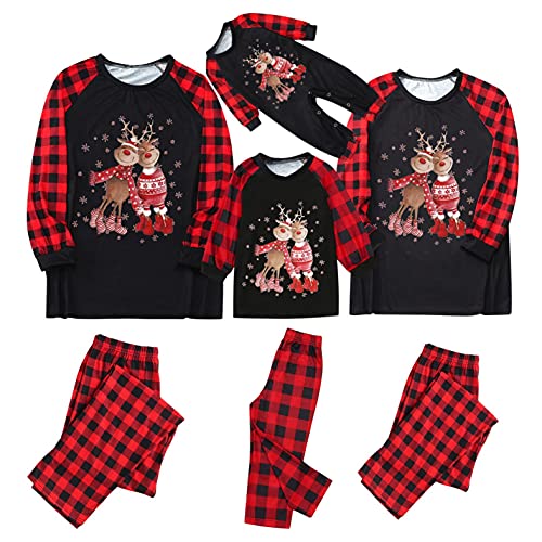 Weihnachtspyjama Set, Christmas Pyjama Langarm Damen/Herren/Junge/Mädchen/Baby, Familie Weihnachts Schlafanzug Weihnachten Geschenke für Frauen, Männer, Pärchen, Eltern, Paare, Familien von Generic