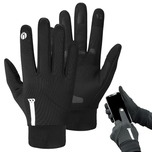 Winter-Thermo-Handschuhe, Touchscreen-Winterhandschuhe, warme Ski-Handschuhe, reflektierende Winterhandschuhe, rutschfest, winddicht, Fahrradhandschuhe für Workout, Laufen, Wandern, Bergsteigen von Generic