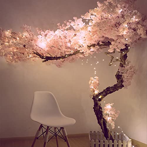 Wishing Tree Artificial Cherry Blossom Trees Multiple Sizes Blossom Tree Real Wood Stems and Lifelike Leaves Replica Artificial Plant Pink- 2x2m von Generic